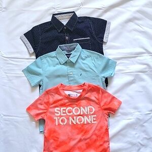👔 Bundle of 3 Short Sleeve Shirt.Xersion/Nautica/Craft+Flow. SIZE 4T. Toddler